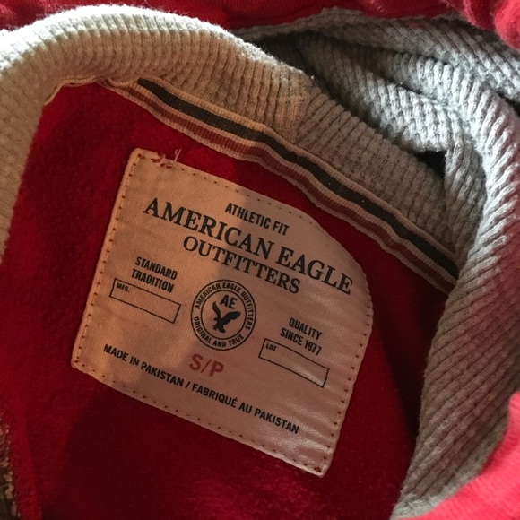 American Eagle Outfitters Red Pullover Hoodie - Picture 5 of 11